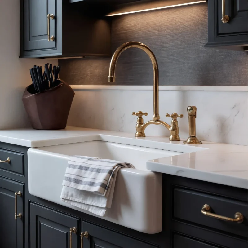 Alternative view of Le Pont Royal - Bridge Kitchen Faucet