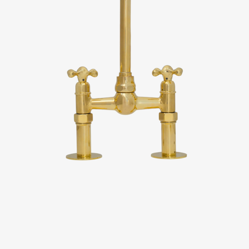 Le Marais – Unlacquered Brass Bridge Kitchen Faucet