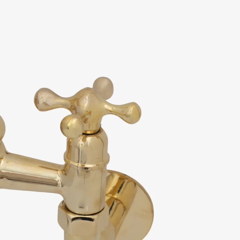 Luxembourg - Unlacquered Brass Wall-Mounted Bridge Kitchen Faucet