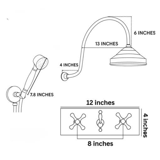 La Justesse - Built-In Showerhead with Handheld