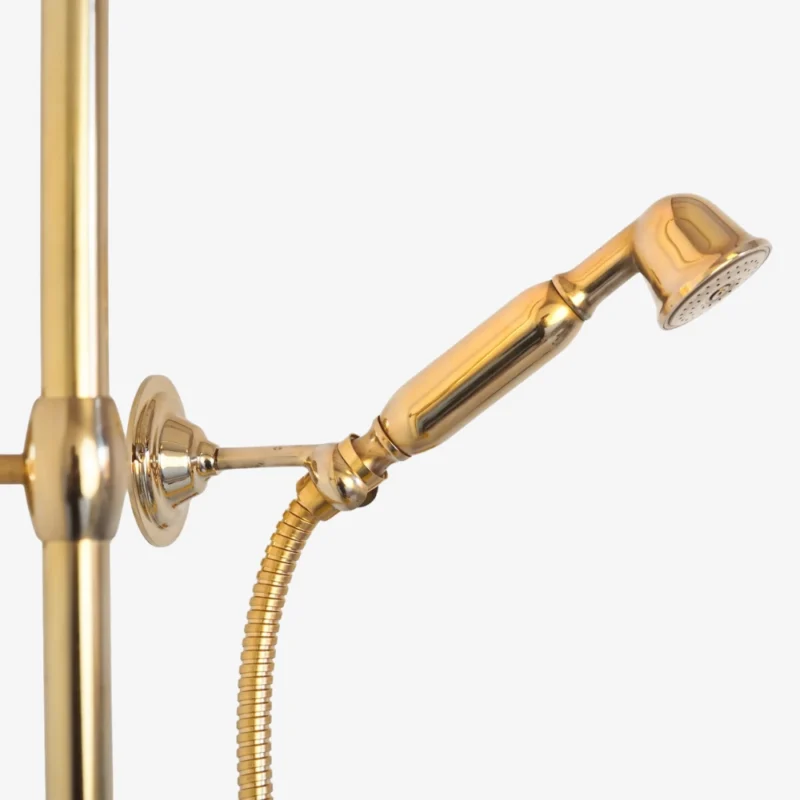La Douceur - Unlacquered Brass Exposed Shower System With Tub Filler