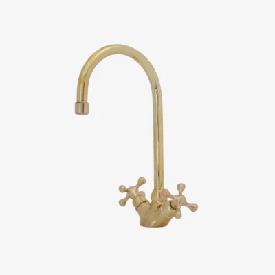 La Victoire - Unlacquered Brass High-Arc Single-Hole Bathroom Faucet