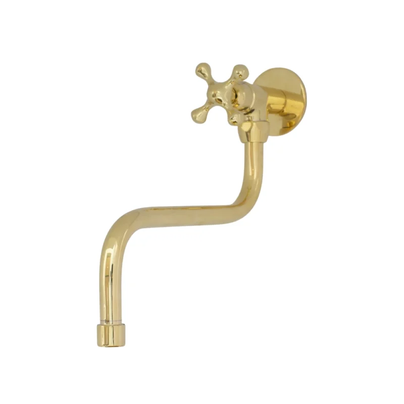 Le Réservoir Classic - Unlacquered Brass Wall-Mounted Pot Filler