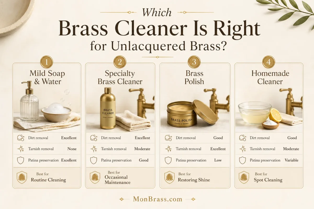 Best Brass Cleaners for Unlacquered Brass: What to Use and What to Avoid
