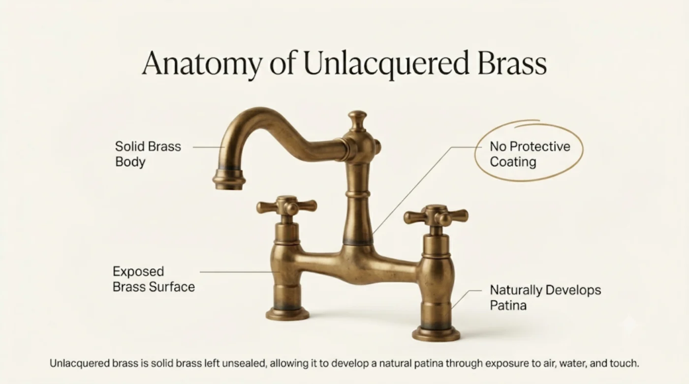 Unlacquered Brass: The Complete Guide to Patina, Care, Design & Buying Decisions