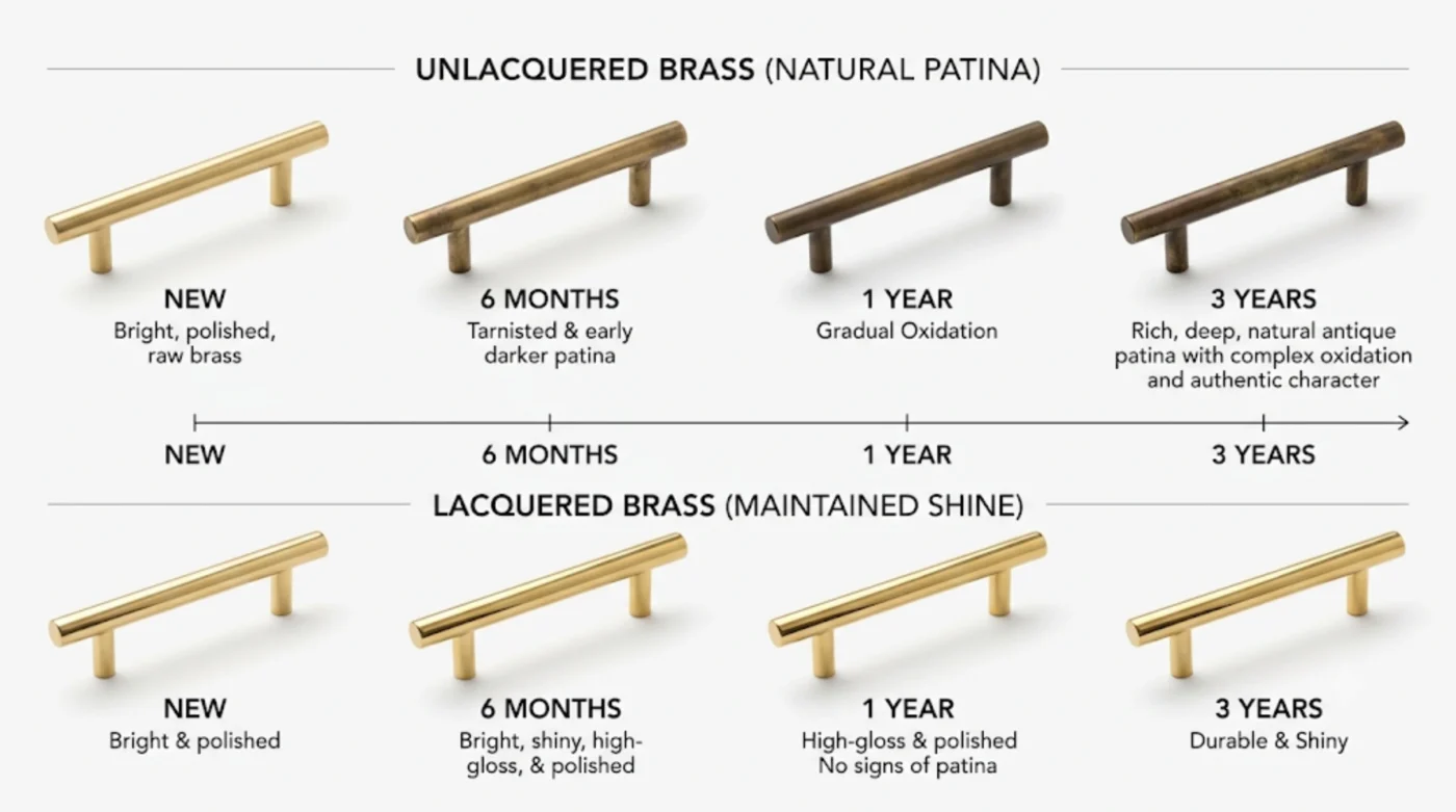 Unlacquered Brass vs Lacquered Brass: What's the Difference?