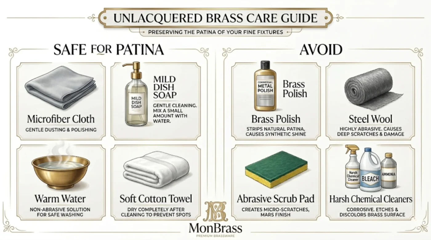 How to Clean Unlacquered Brass Without Removing Patina
