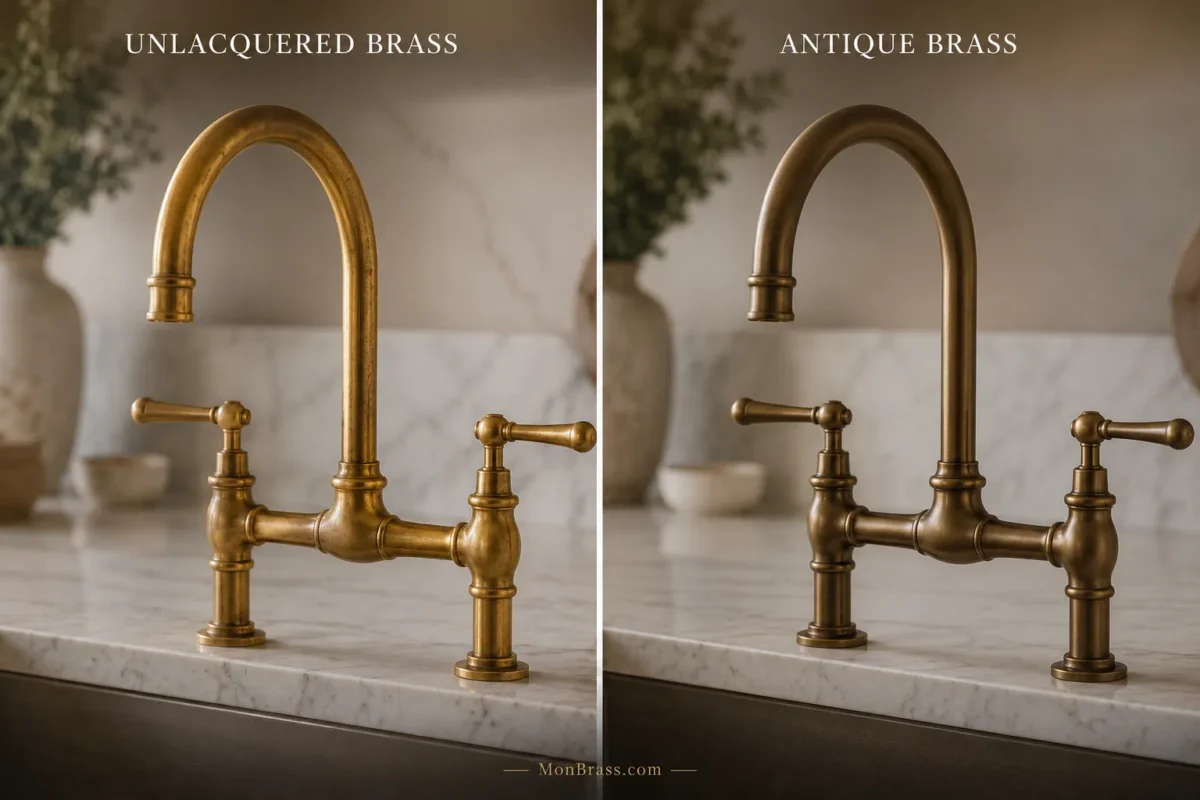 Unlacquered Brass vs Antique Brass: Which Finish Is Right for Your Home?