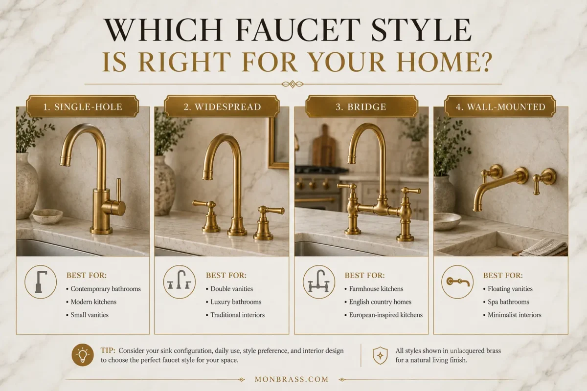 How to Choose an Unlacquered Brass Faucet: A Practical Buying Guide for Kitchens and Bathrooms