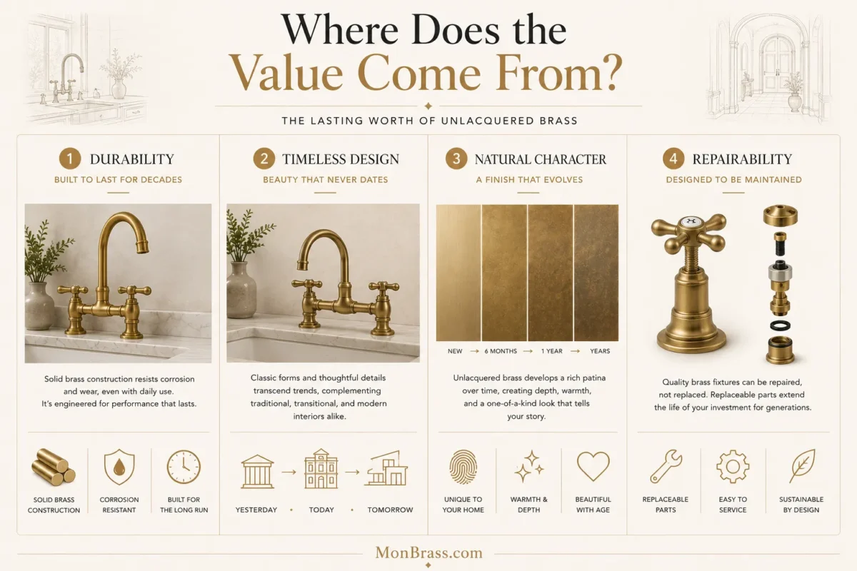 Is Unlacquered Brass a Luxury Material? A Practical Look at Quality, Design, and Value