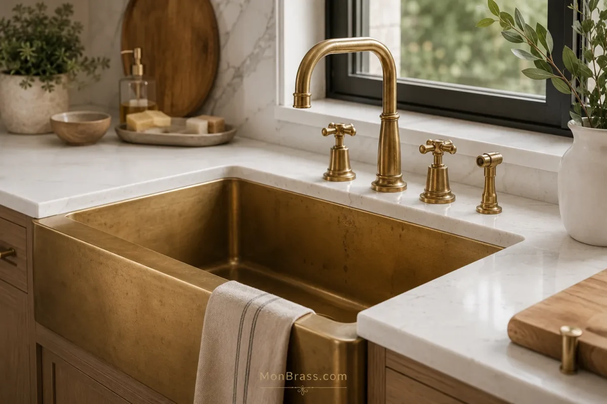 Does Unlacquered Brass Stain Around Sinks? What Homeowners Should Expect