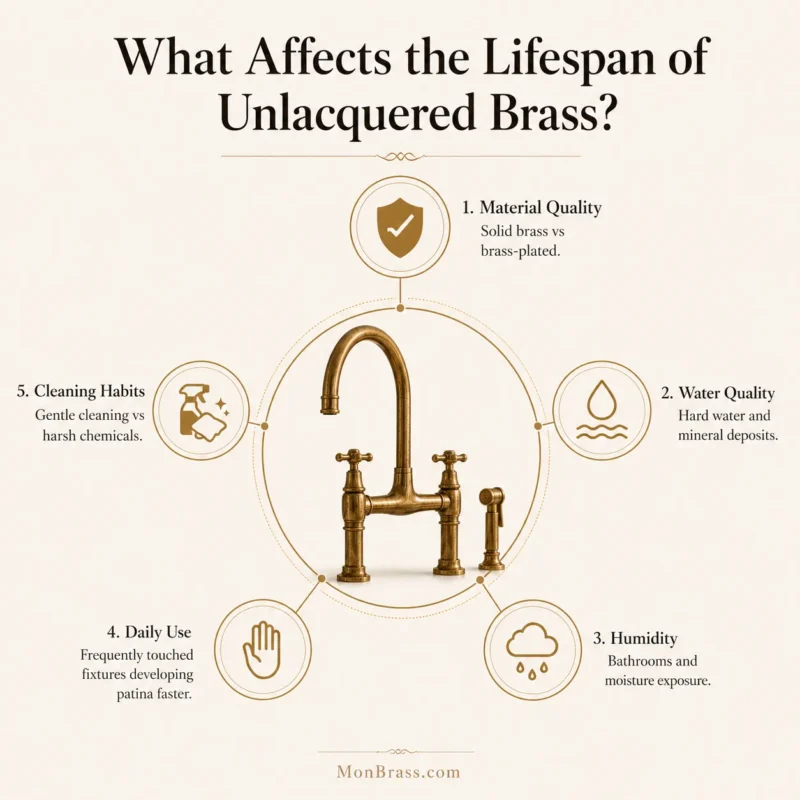 How Long Does Unlacquered Brass Last? A Realistic Look at Lifespan, Patina, and Long-Term Value