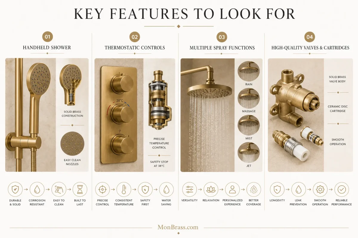 Unlacquered Brass Shower System Buying Guide: How to Choose the Right System for Your Bathroom
