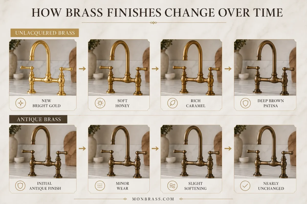 Unlacquered Brass vs Antique Brass: Which Finish Is Right for Your Home?