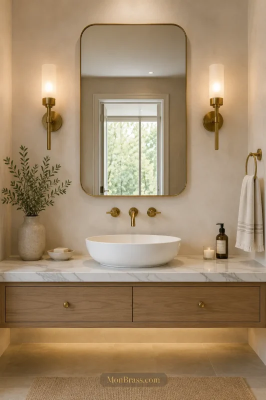 Matching Mirrors, Lighting & Hardware With Brass Fixtures: A Designer's Guide to a Cohesive Home