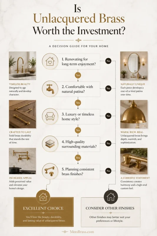 Does Unlacquered Brass Increase Home Value? What Homeowners Should Know Before Investing
