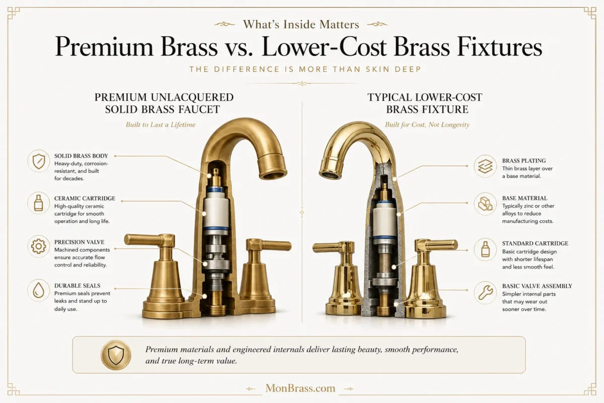 Unlacquered Brass vs Cheap Brass Fixtures: What's the Real Difference?