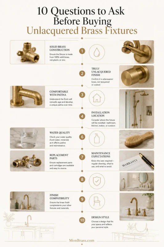 Questions to Ask Before Buying Unlacquered Brass Fixtures
