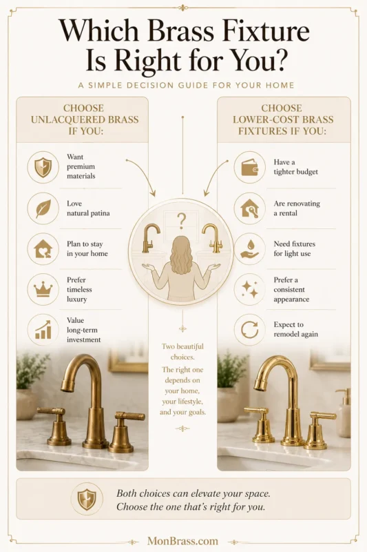 Unlacquered Brass vs Cheap Brass Fixtures: What's the Real Difference?