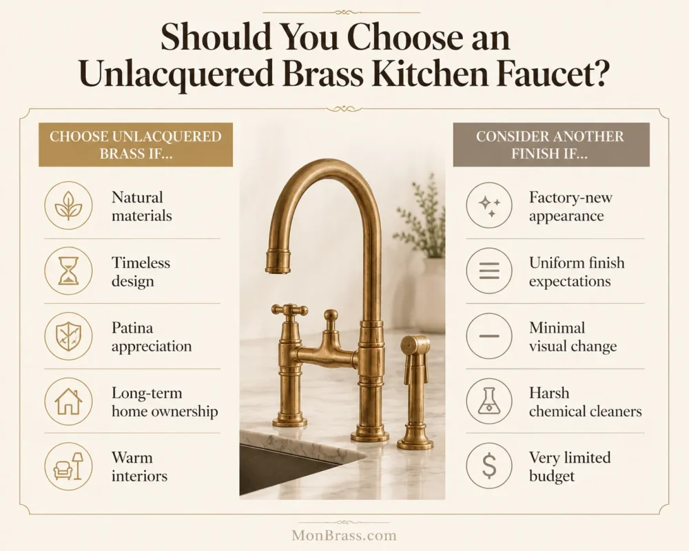 Is Unlacquered Brass Good for Kitchen Faucets? Pros, Cons, and What to Expect