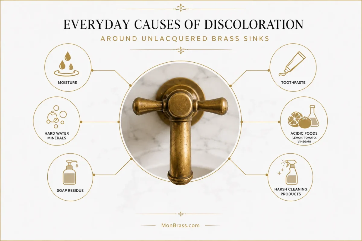 Does Unlacquered Brass Stain Around Sinks? What Homeowners Should Expect