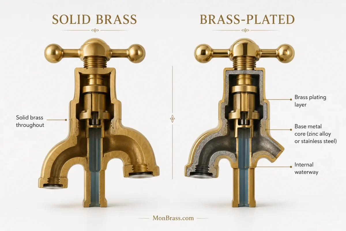 Solid Brass vs Brass-Plated Fixtures: Which One Is the Better Investment?